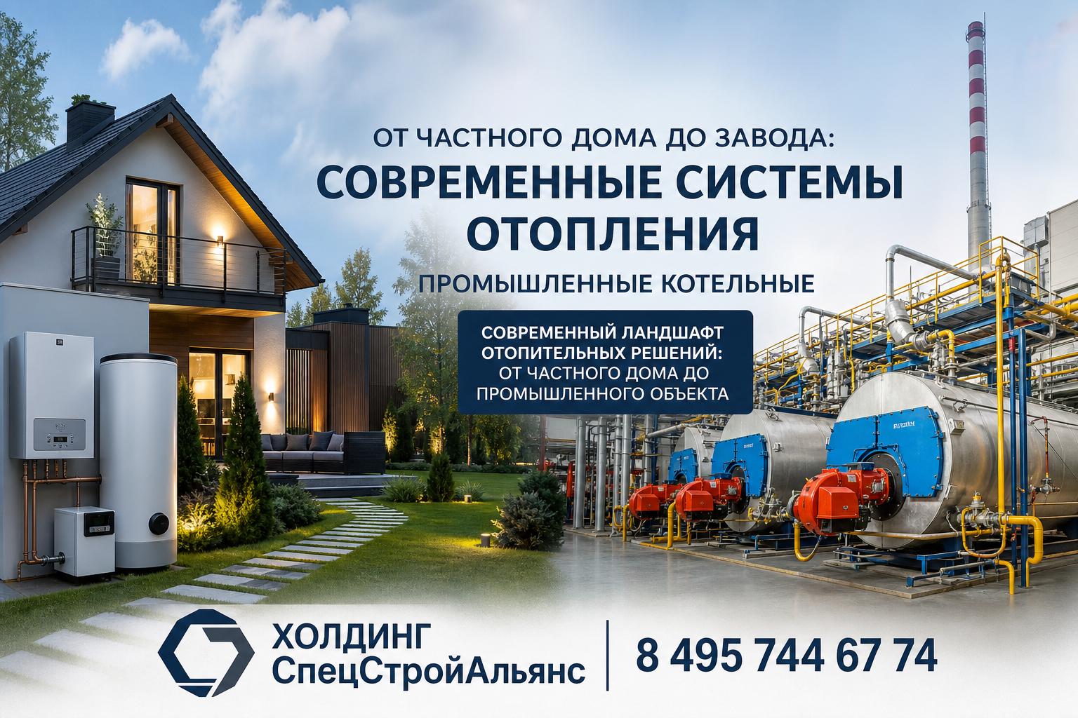 Современный ландшафт отопительных решений: от частного дома до промышленного объекта
