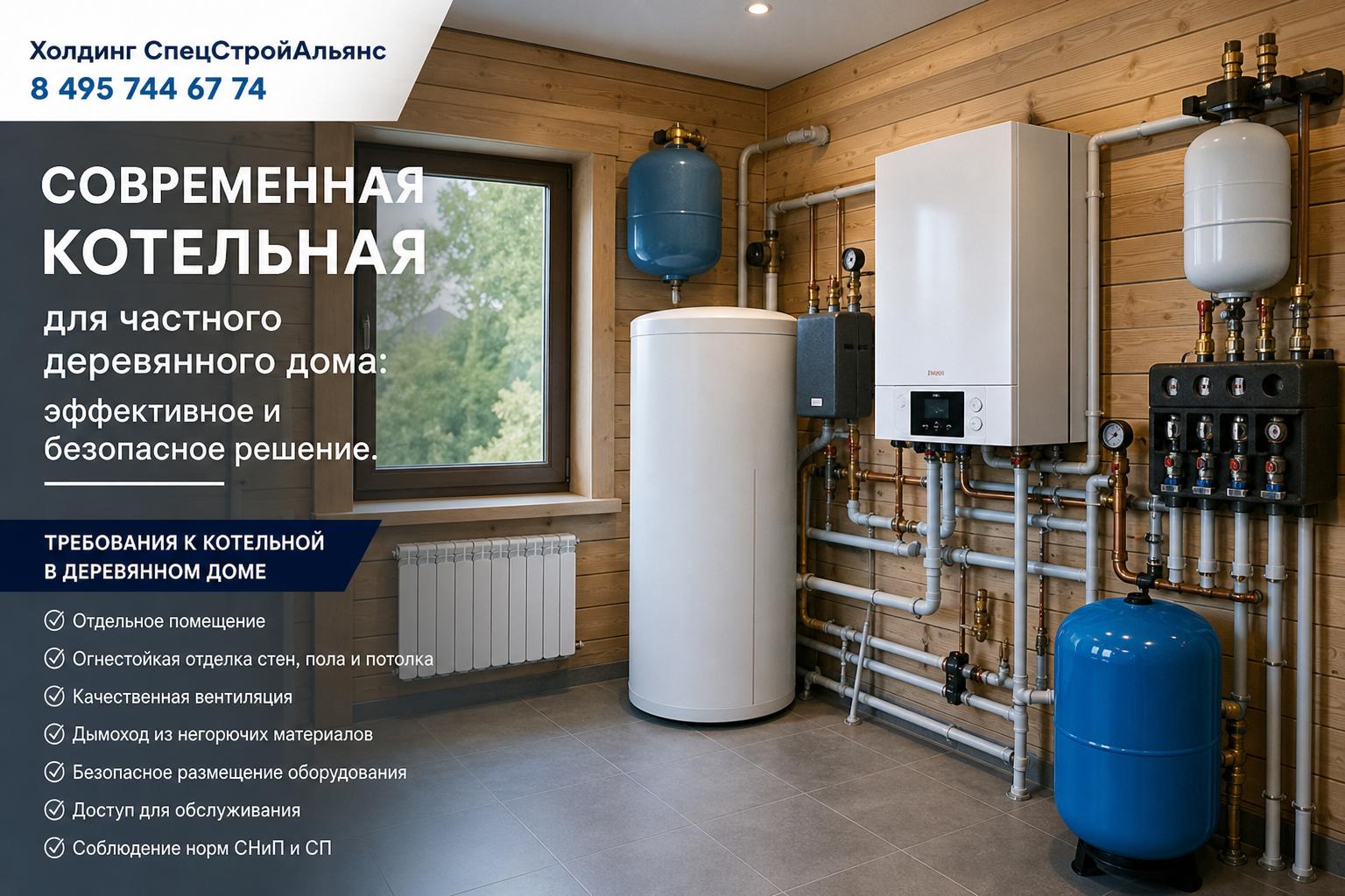 Требования к котельной в деревянном доме