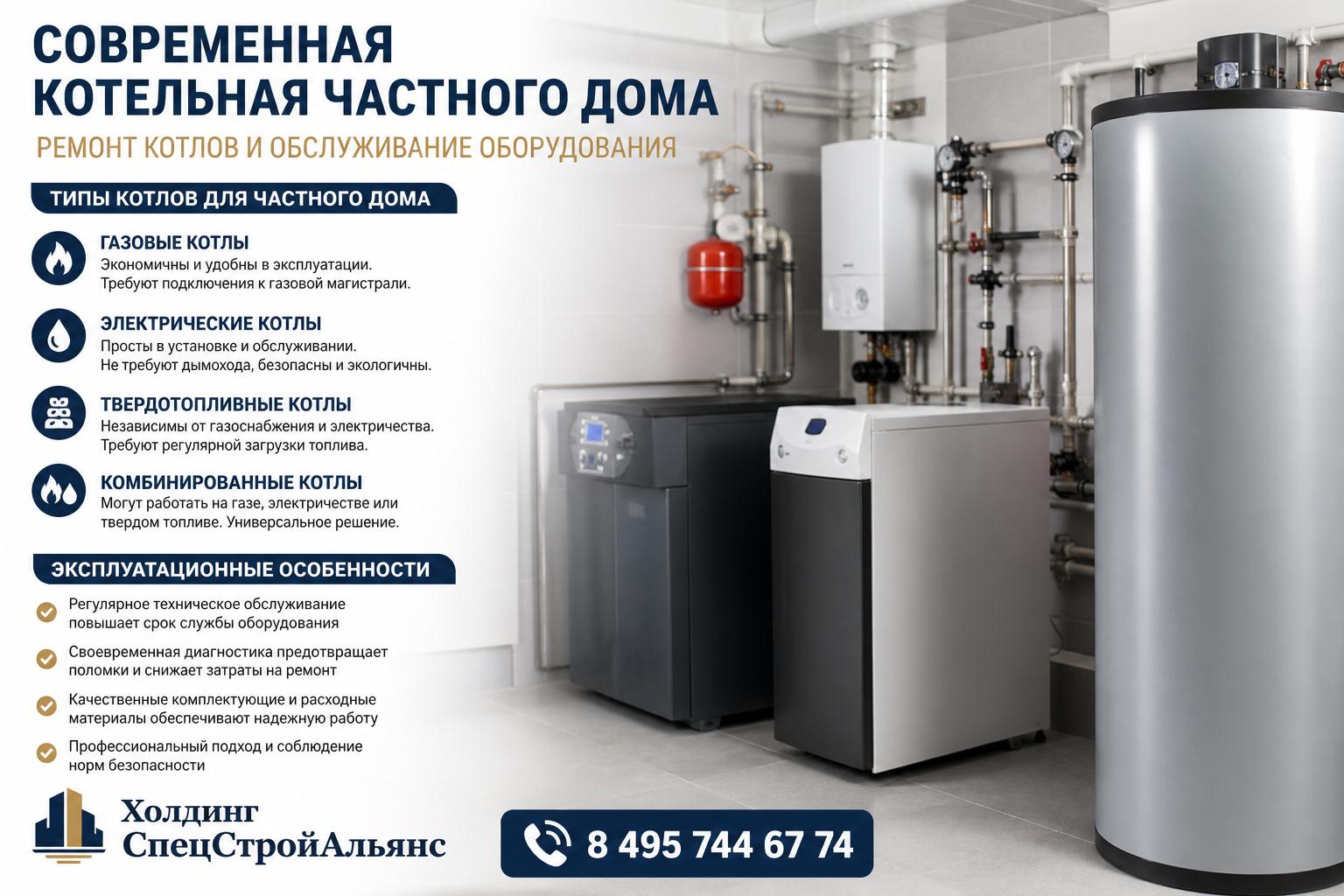 Типы котлов для частного дома и их эксплуатационные особенности