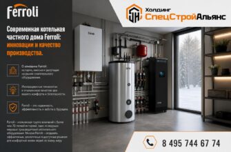 Современная котельная частного дома Ferroli