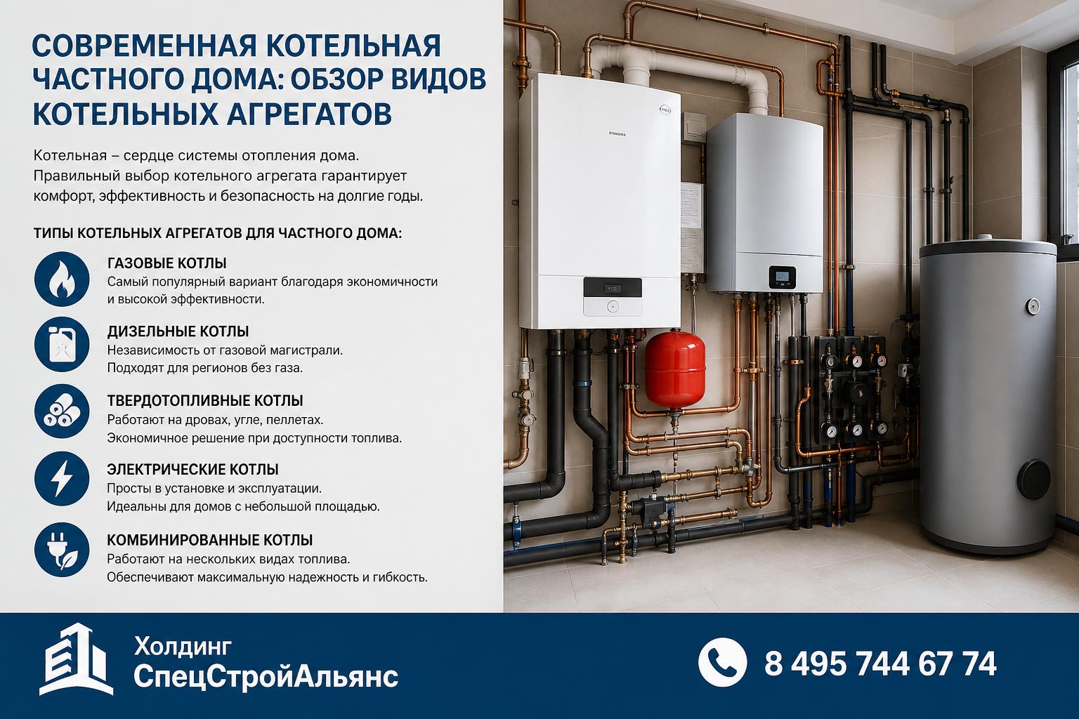 Типы котельных агрегатов для частного дома: обзор и классификация