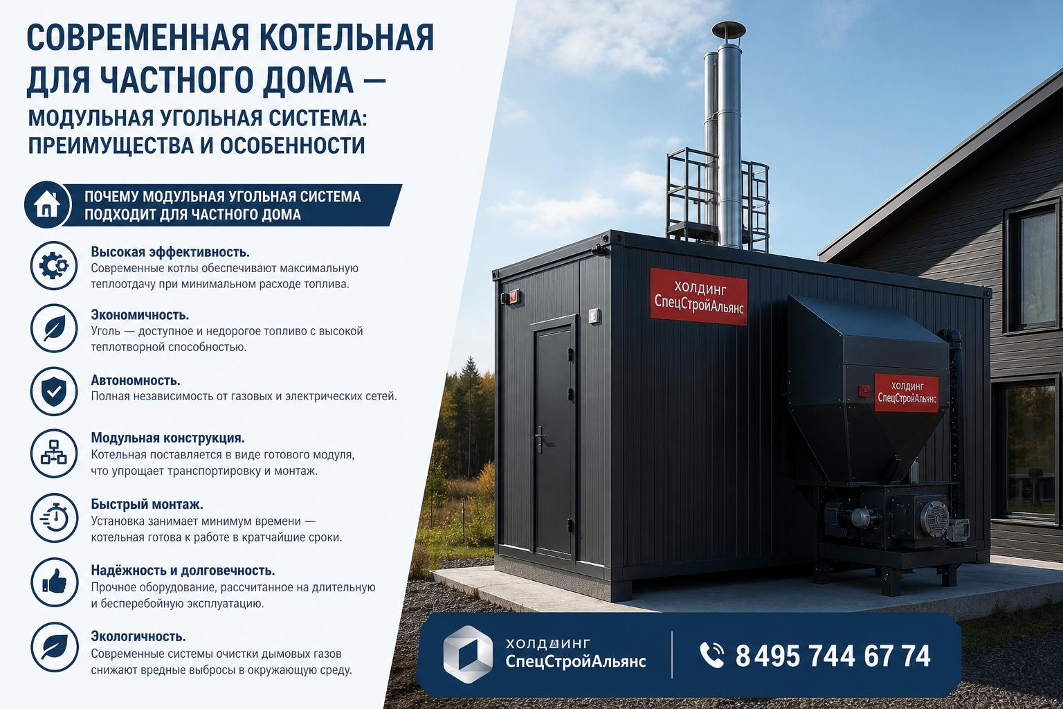 Почему модульная угольная система подходит для частного дома