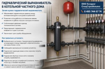 Как правильно установить гидравлический выравниватель в котельной