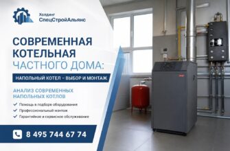 Современная котельная частного дома: напольный котел