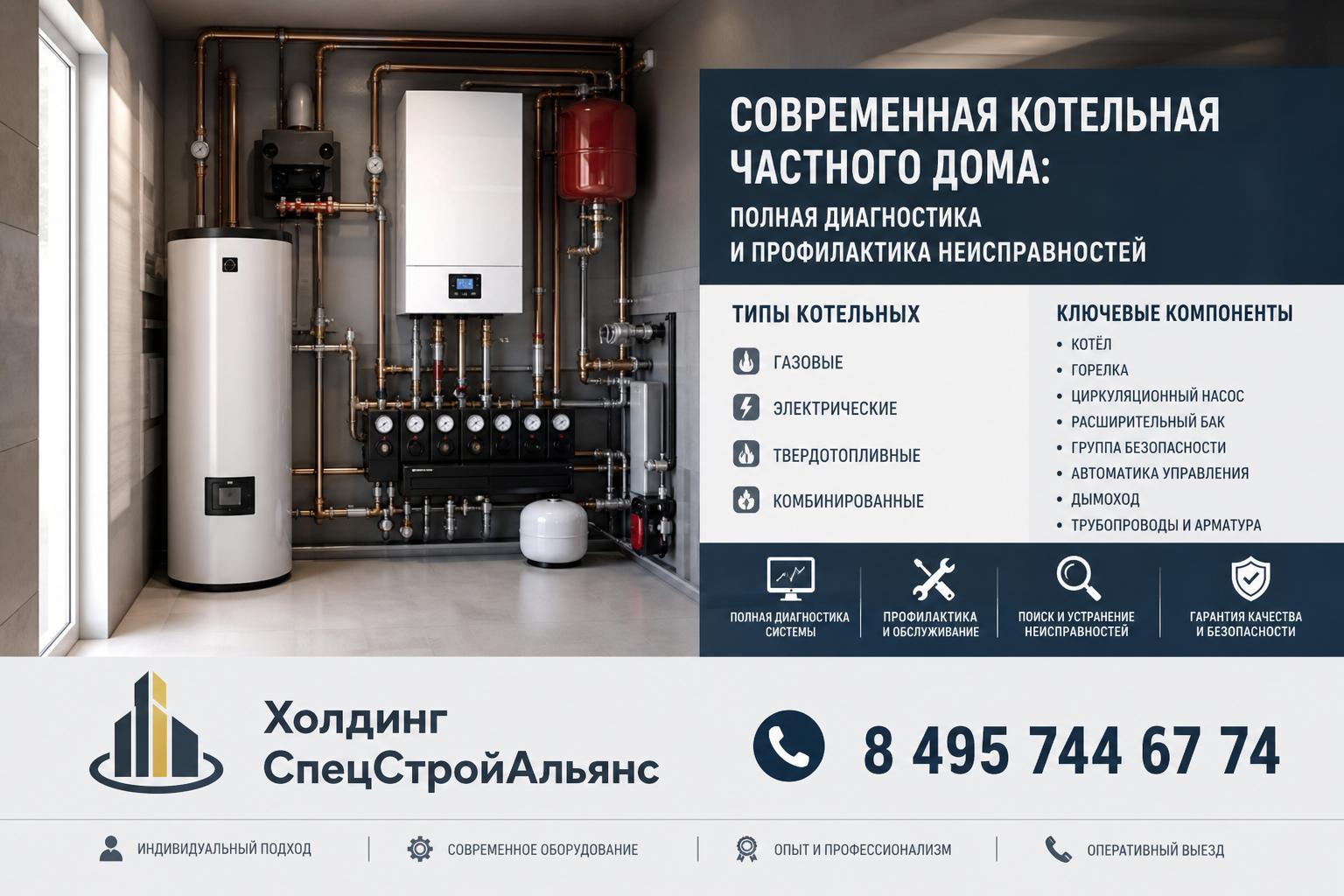 Типы и ключевые компоненты современной котельной частного дома