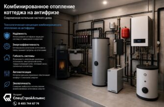 Комбинированное отопление коттеджа на антифризе — современная котельная