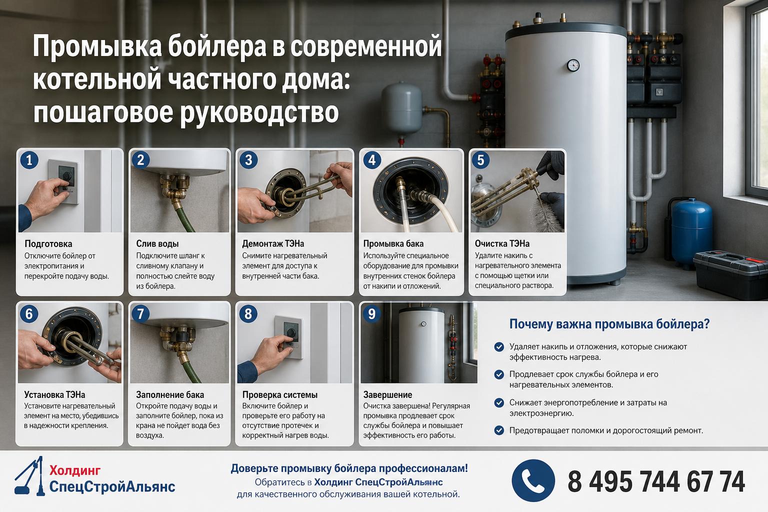 Почему важна промывка бойлера в современной котельной частного дома Почему важна промывка бойлера в современной котельной частного дома