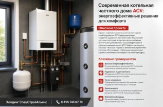 Современная котельная частного дома ACV