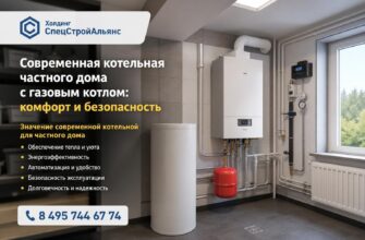 Современная котельная частного дома с газовым котлом
