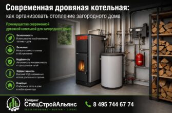 Современная дровяная котельная: как организовать отопление