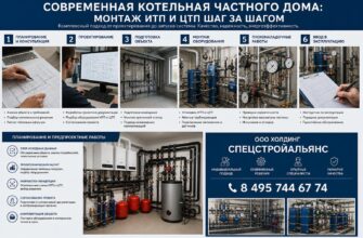Современная котельная частного дома: монтаж ИТП и ЦТП