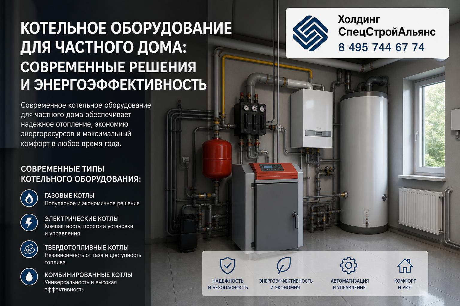 Современные типы котельного оборудования для частного дома Современные типы котельного оборудования для частного дома