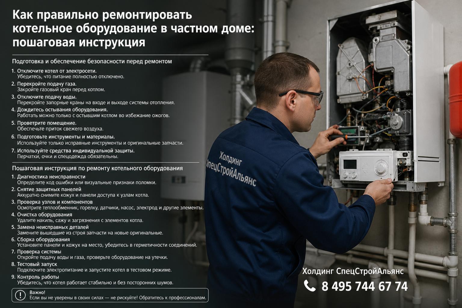 Подготовка и обеспечение безопасности перед ремонтом Подготовка и обеспечение безопасности перед ремонтом