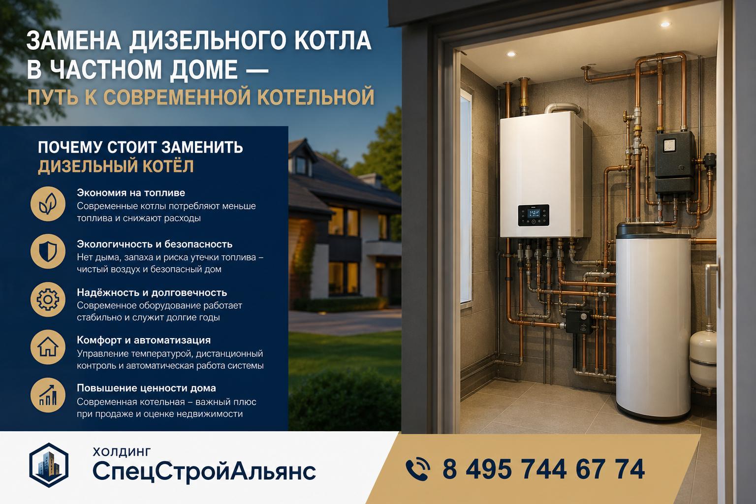 Почему стоит заменить дизельный котёл