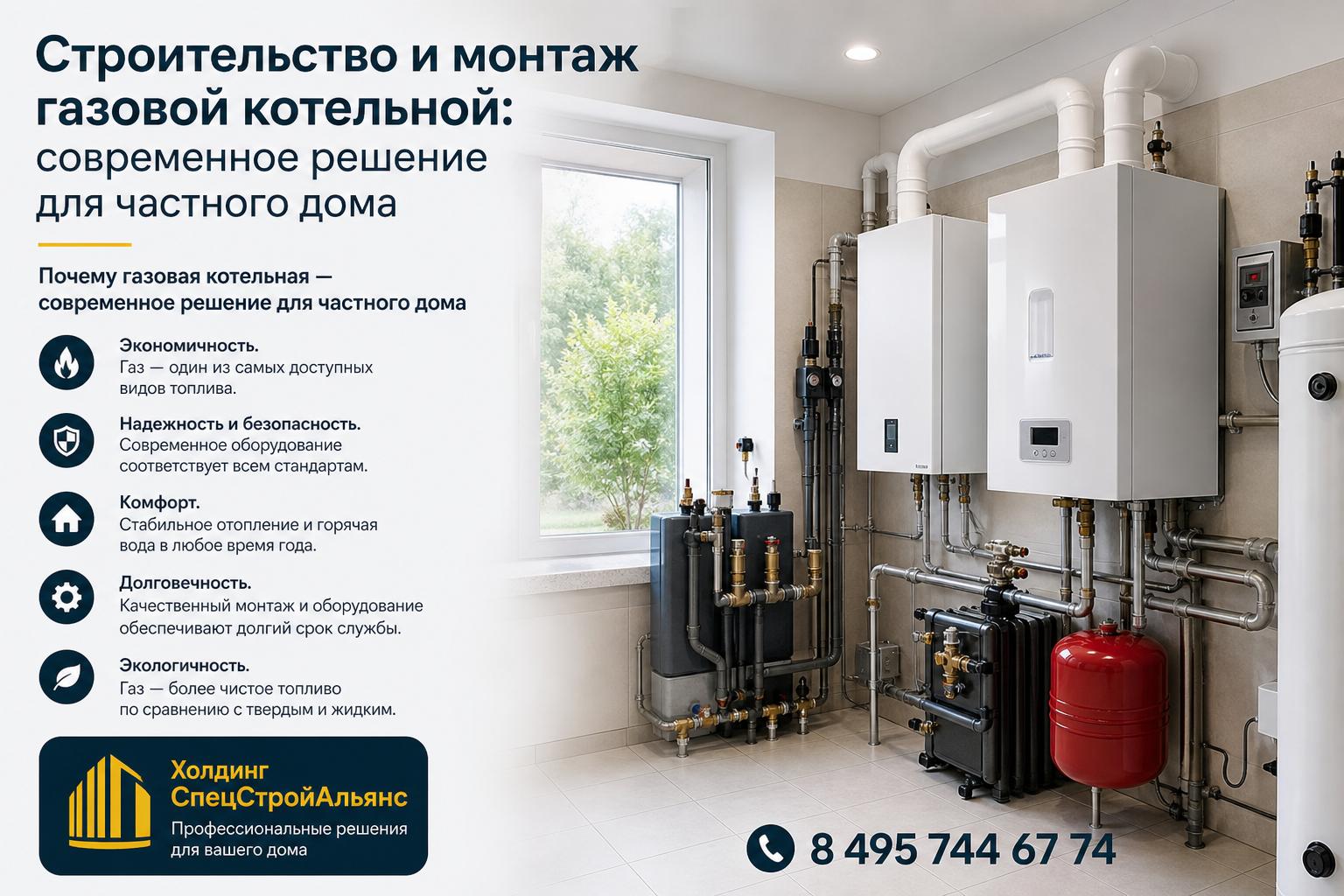 Почему газовая котельная — современное решение для частного дома Почему газовая котельная — современное решение для частного дома