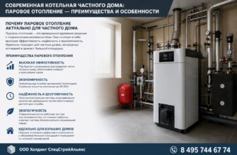 Современная котельная частного дома: паровое отопление