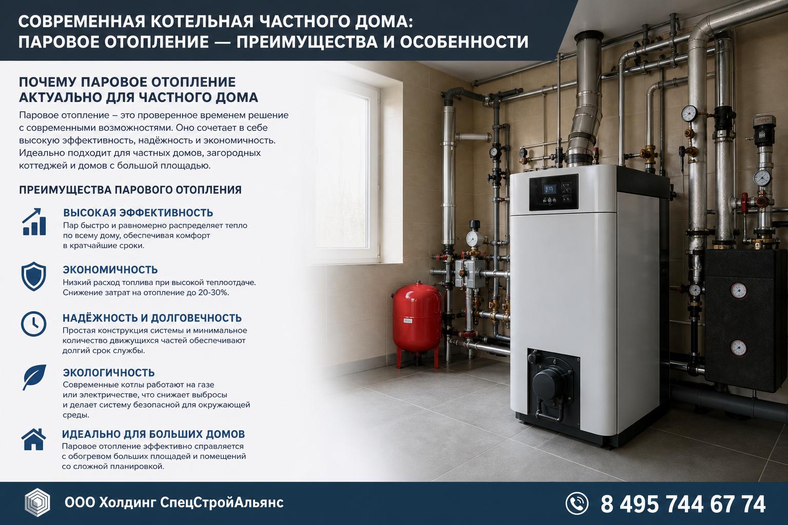 Почему паровое отопление актуально для частного дома