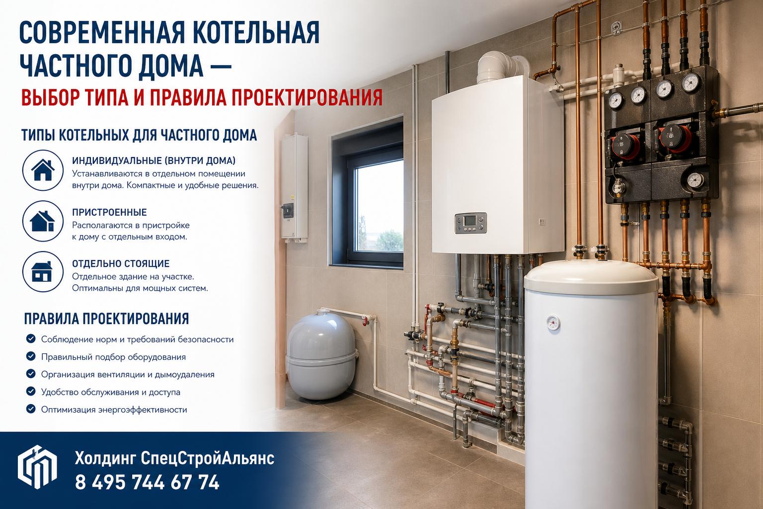 Типы котельных для частного дома Типы котельных для частного дома