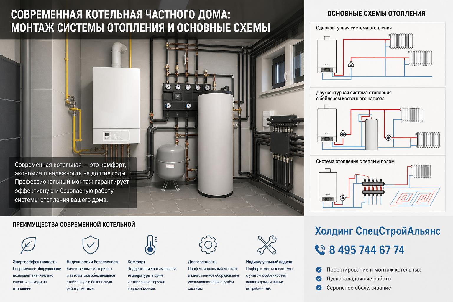 Преимущества современной котельной для частного дома