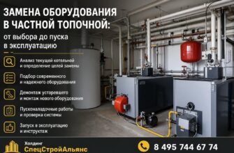 Замена оборудования в частной топочной