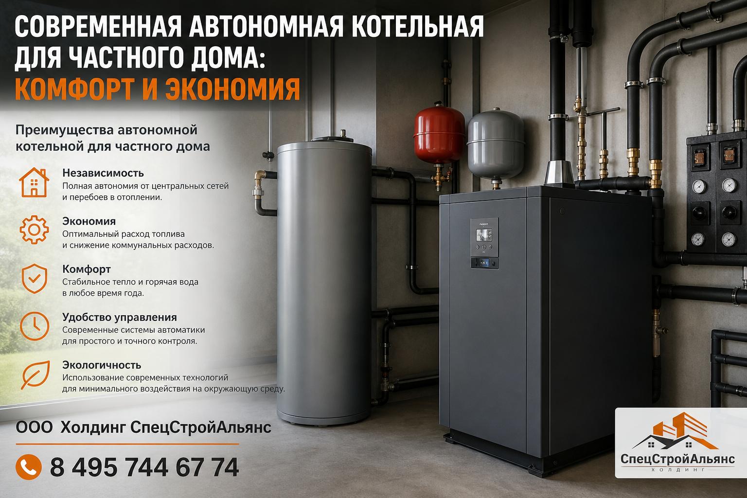 Преимущества автономной котельной для частного дома