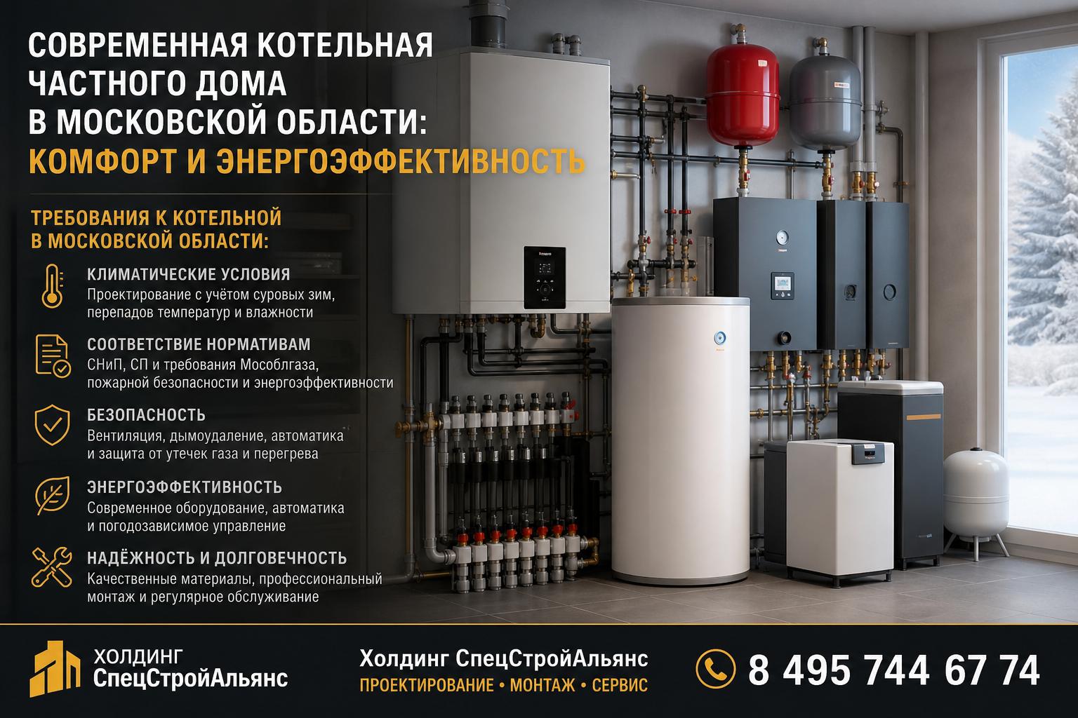 Требования к котельной в Московской области: климат, нормативы и безопасность