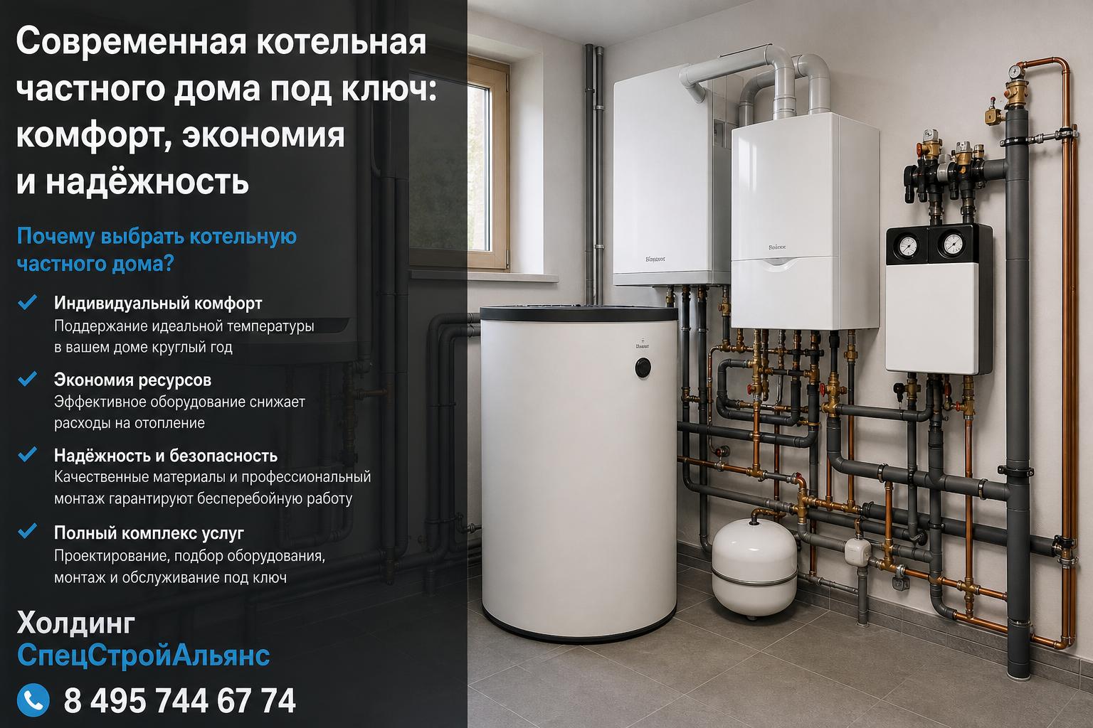 Почему выбрать котельную частного дома
