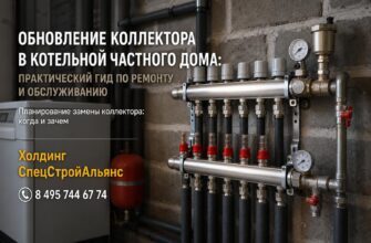 Обновление коллектора в котельной частного дома