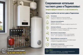 Современная котельная частного дома в Подмосковье