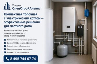 Компактная топочная с электрическим котлом