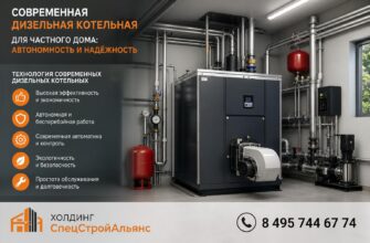 Современная дизельная котельная для частного дома