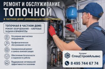 Ремонт и обслуживание топочной в частном доме