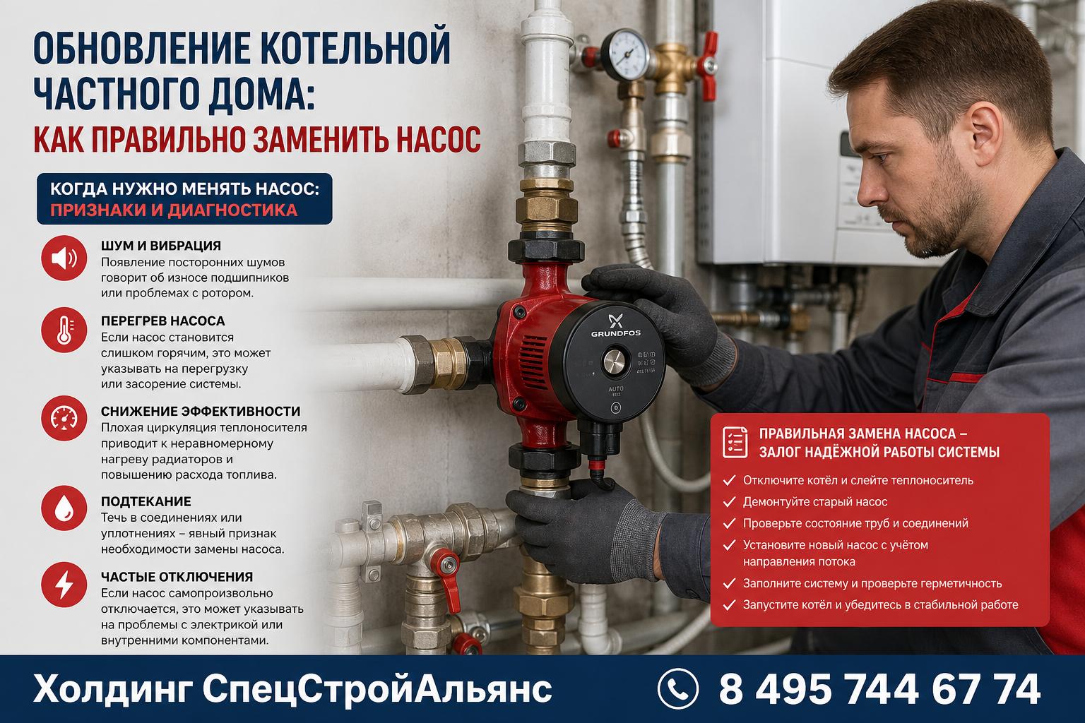 Когда нужно менять насос: признаки и диагностика