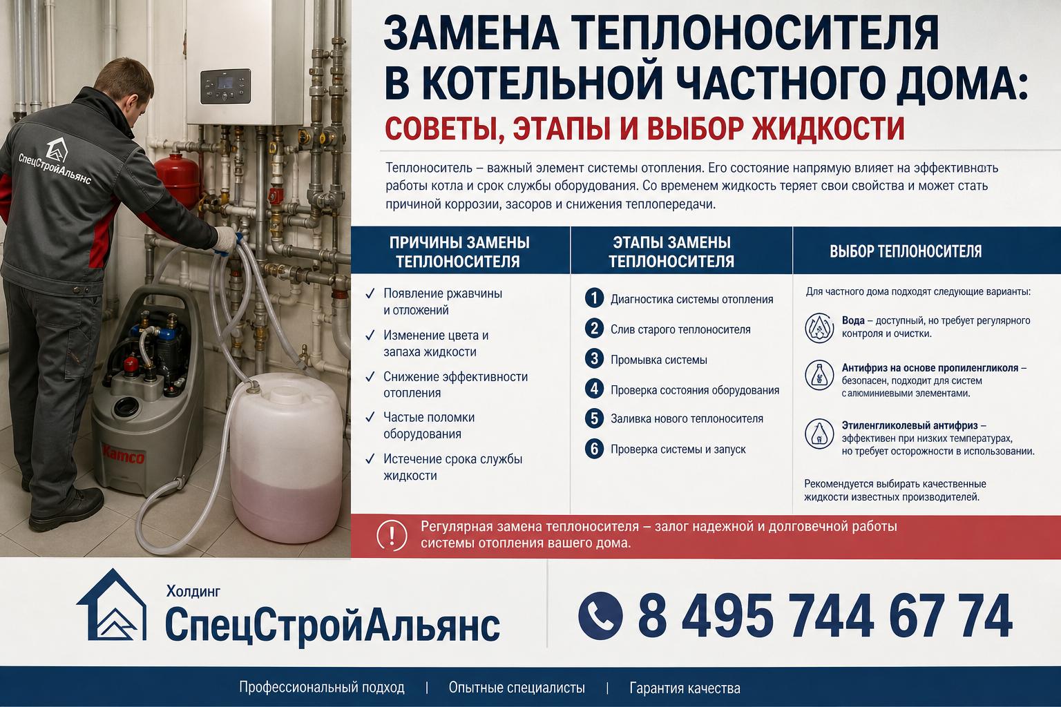 Причины замены теплоносителя
