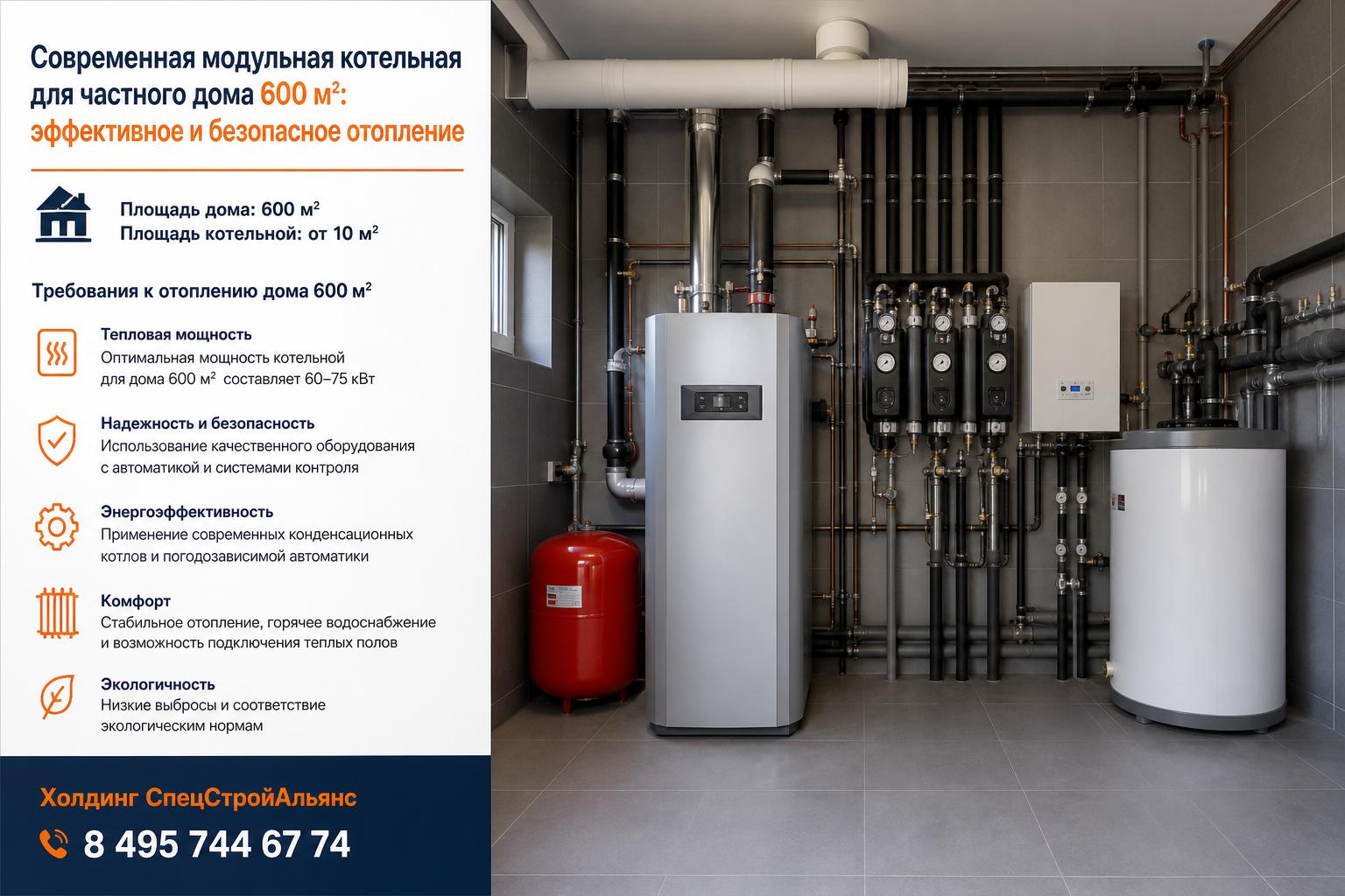 Требования к отоплению дома 600 м²