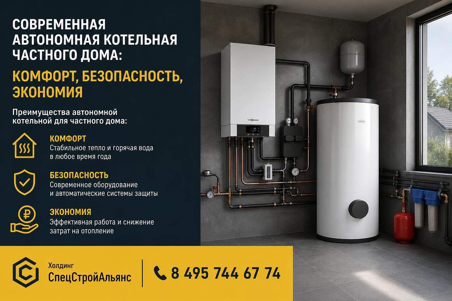 Преимущества автономной котельной для частного дома: комфорт, безопасность и экономия