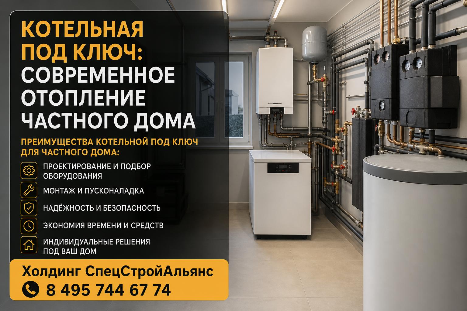 Преимущества котельной под ключ для частного дома