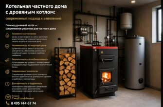 Котельная частного дома с дровяным котлом: современный подход
