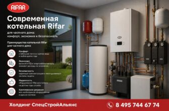 Современная котельная Rifar для частного дома