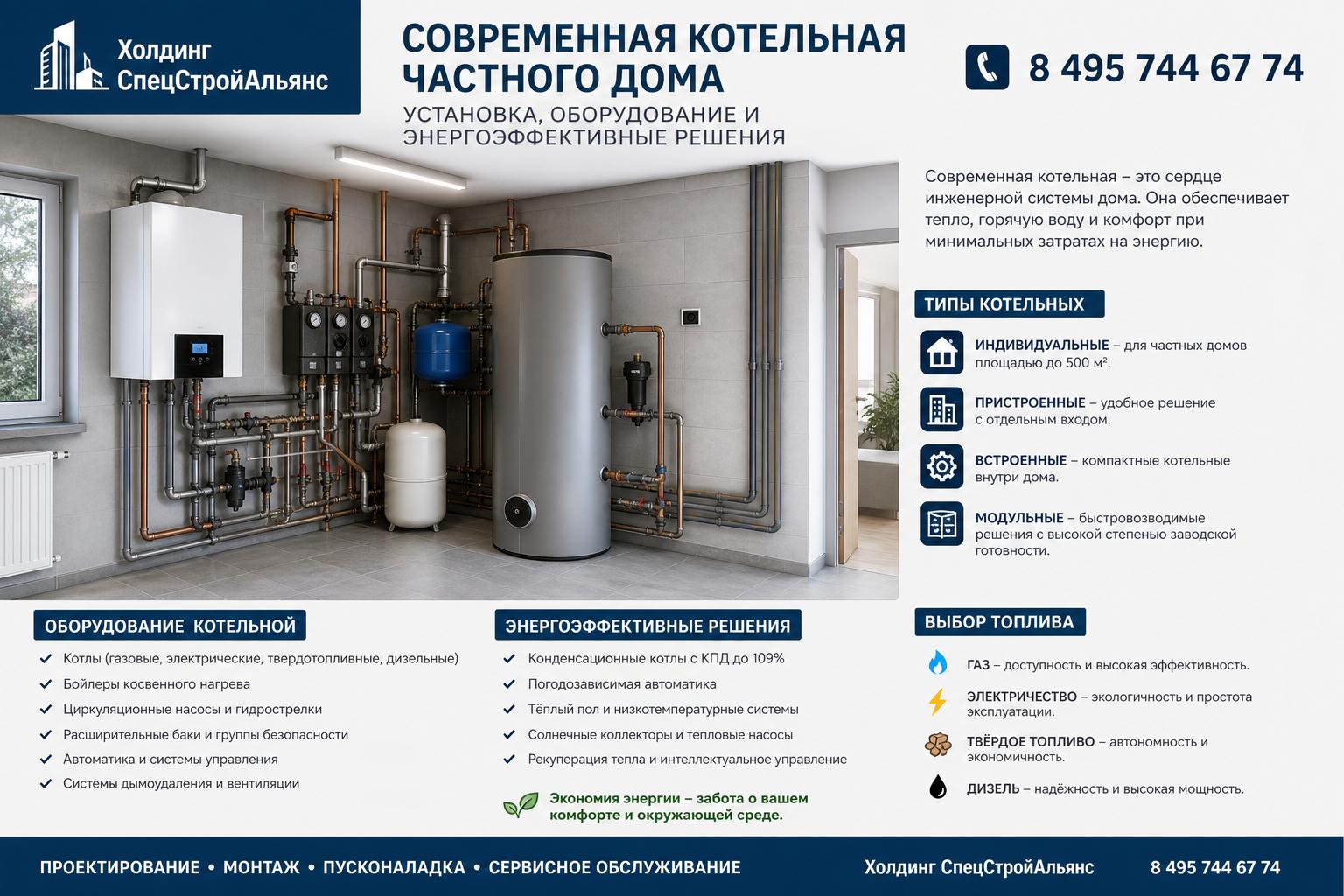 Типы котельных и выбор топлива