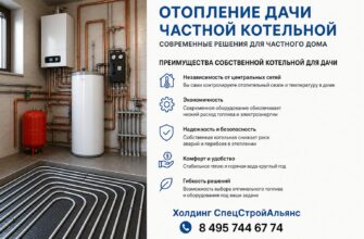 Отопление дачи частной котельной: современные решения