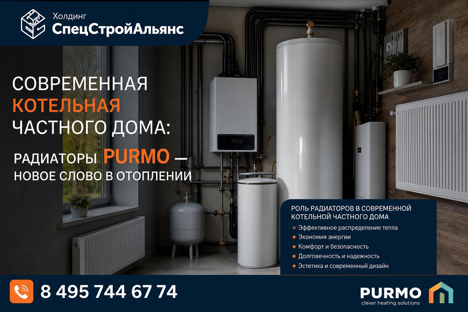 Роль радиаторов в современной котельной частного дома