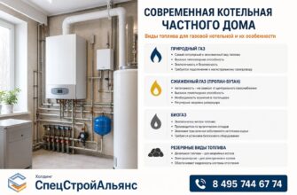 Современная котельная частного дома: виды топлива