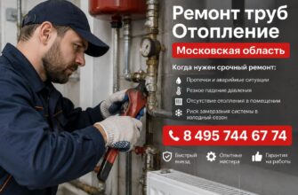 Ремонт труб отопления в Московской области: быстро и надёжно