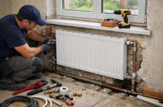 Ремонт труб: Стоимость монтажа радиатора отопления в частном доме