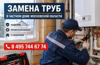 Протечка, слабый напор или авария? Меняем трубы в частном доме по всей Московской области за один выезд