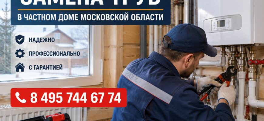 Протечка, слабый напор или авария? Меняем трубы в частном доме по всей Московской области за один выезд