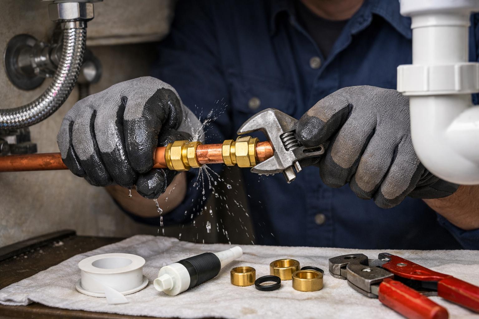 Остановим течь мягкой медной трубы без сварки за 60 минут — звоните 8 495 744 67 74