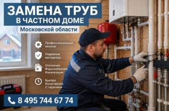 Ремонт труб по всей Московской области: устраняем протечки и меняем аварийные участки за 1 выезд