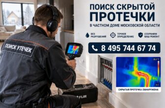 Невидимая угроза: как найти и устранить скрытую протечку в частном доме в Московской области без лишней грязи и разрушений